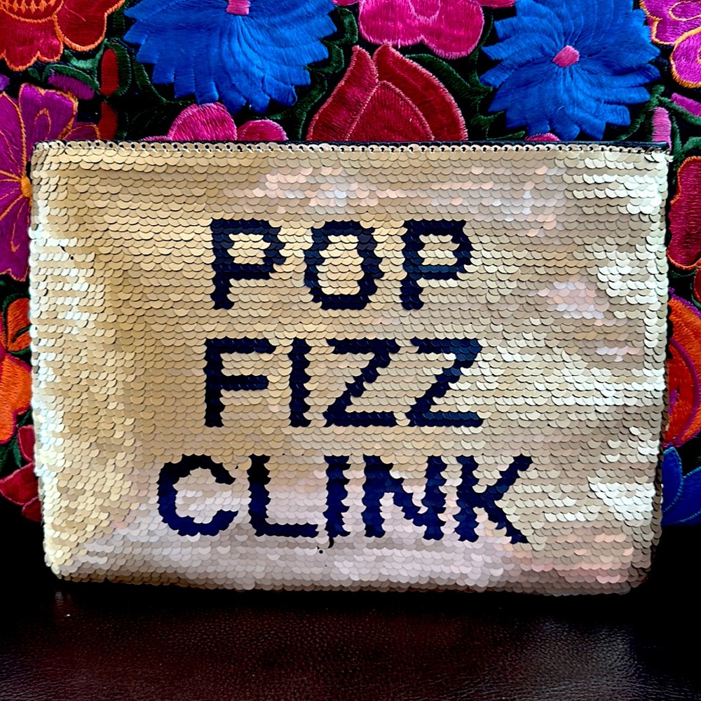Pop Fizz Clink Clutch NWOT